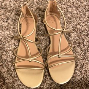 Never before worn gold sandals from Target.